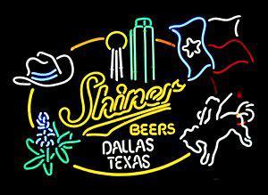 Shiner Beer Dallas Texas Neon Sign